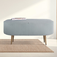 Evelyn Corduroy Storage Ottoman Bench