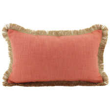 Fringed Basic Rectangular Cushion