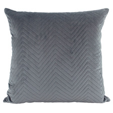 Quilted Square Velvet Cushion