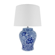 Blue & White Aria Porcelain Table Lamp