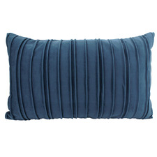 Pleated Rectangular Velvet Cushion