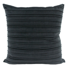 Pleated Square Velvet Cushion