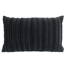 Pleated Rectangular Velvet Cushion
