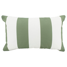 Stripe Olive Rectangular Double Sided Outdoor Cushion