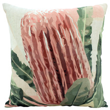 Soft Banksia Linen-Blend Cushion