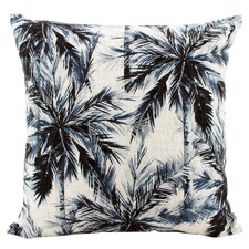 Palm Thicket Linen-Blend Cushion