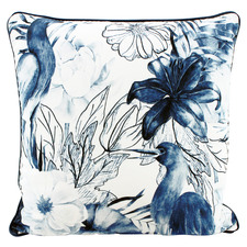 Tropical Waterbird Velvet Cushion