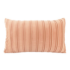 Pleated Rectangular Velvet Cushion