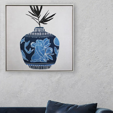 Azure Aware Framed Canvas Wall Art