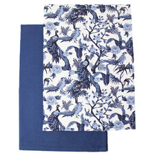 2 Piece Torun Blue Bird Tea Towel Set