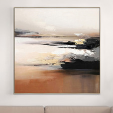 Mocha Mayhem Framed Canvas Wall Art