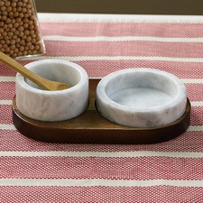 3 Piece Gaden Marble Salt & Pepper Bowl Set