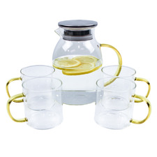 5 Piece Covina 1.5L Jug & Mug Set
