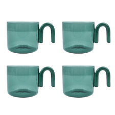 Brighton 300ml Glass Mugs (Set of 4)