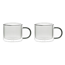 Walsen 250ml Glass Mugs (Set of 2)