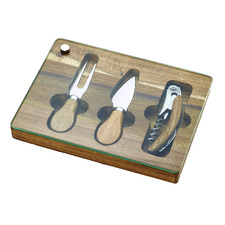 4 Piece Danbury Cheese Knife & Board Set