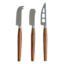 3 Piece Guilford Stainless Steel Cheese Knife Set