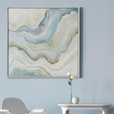 Ripple Effect Framed Canvas Wall Art
