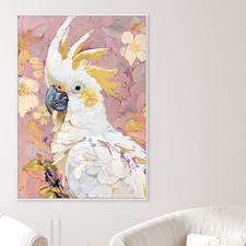 Cockatoo-Dly Framed Canvas Wall Art