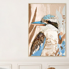 Kooka-Who Framed Canvas Wall Art
