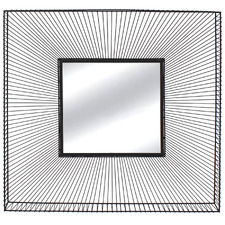 Ailani Square Iron Wall Mirror