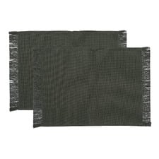 Napery Cotton-Blend Placemats (Set of 2)