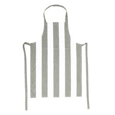 Napery Striped Cotton-Blend Apron