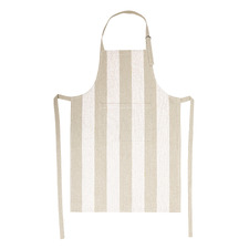 Napery Striped Cotton-Blend Apron
