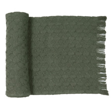Napery Coin Cotton-Blend Table Runner