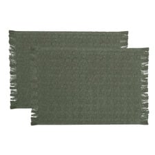 Napery Coin Cotton-Blend Placemats (Set of 2)