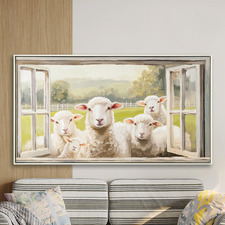 Ewe Wish Framed Canvas Wall Art