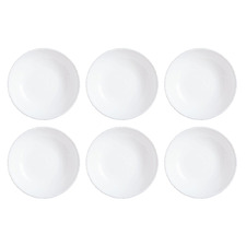 Atmore 21cm Opal Glass Soup Plates (Set of 6)