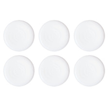 Atmore 26cm Opal Glass Dinner Plates (Set of 6)