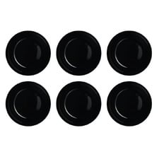 Fairfield 20cm Opal Glass Soup Plates (Set of 6)