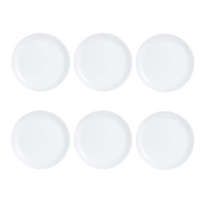 Fairfield 25cm Opal Glass Dinner Plates (Set of 6)