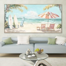 Sea Ya Soon Framed Canvas Wall Art
