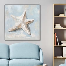 Shore Sparkle Framed Canvas Wall Art
