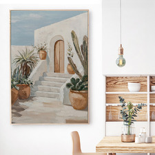 Villa Vibes Framed Canvas Wall Art