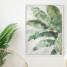 Big Leaf Energy Framed Canvas Wall Art