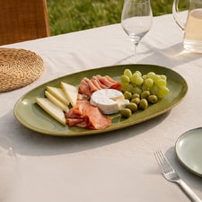 Cordelia Oval Ceramic Serving Plate