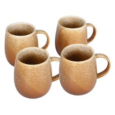 Caramel Cordelia 350ml Ceramic Mugs (Set of 4)