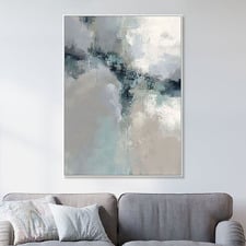 Blue Me Away Framed Canvas Wall Art