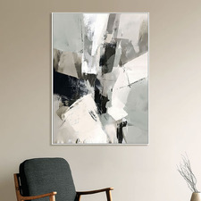 Fade to Grey Framed Canvas Wall Art