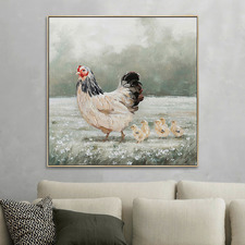 Chick Flick Framed Canvas Wall Art