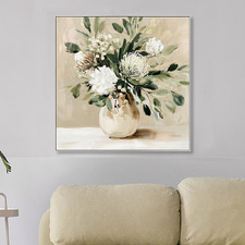 Calm Botanica Framed Canvas Wall Art