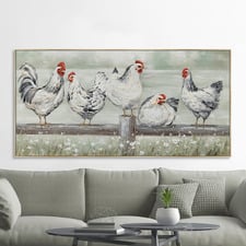 Perch Perfect Framed Canvas Wall Art