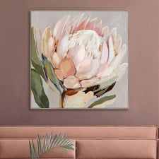 Blush Rush Framed Canvas Wall Art