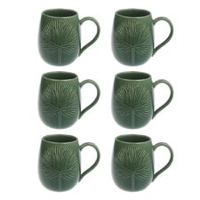 Rio 390ml Porcelain Coffee Mugs (Set of 6)