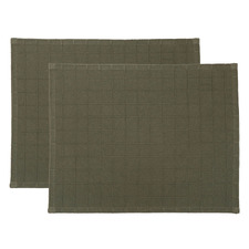 Trenton Recycled Cotton-Blend Placemats (Set of 2)