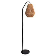 Tomiko Aluminum & Paper Rope Floor Lamp